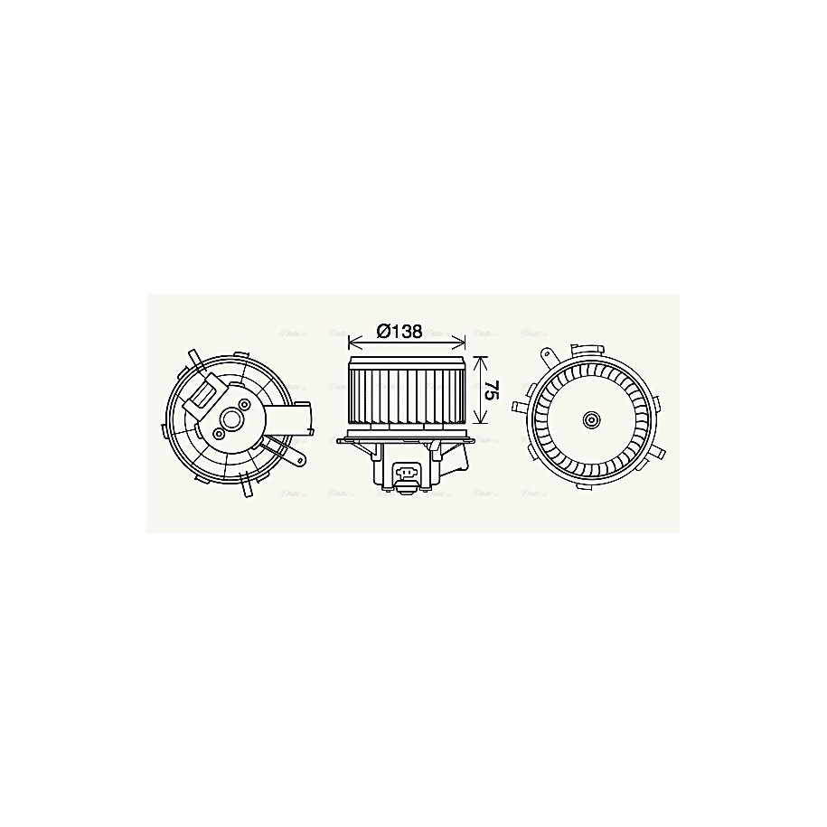 Heater Blower Motor - AVA PE8406