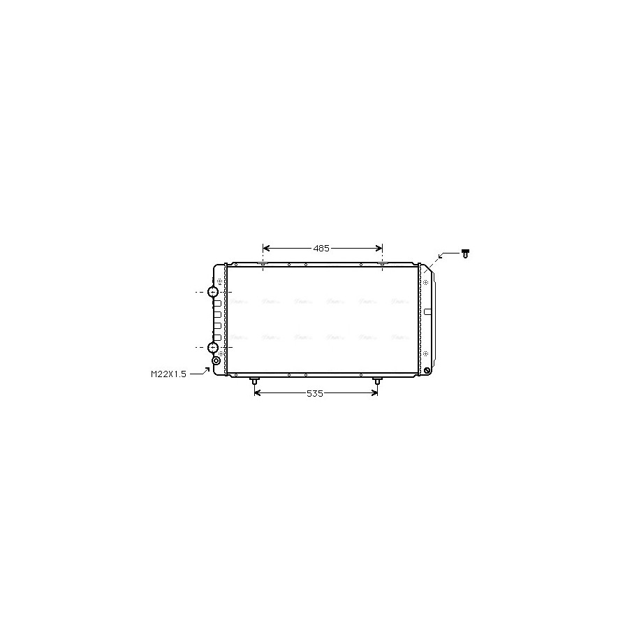 Radiator - Engine Cooling - AVA PEA2146