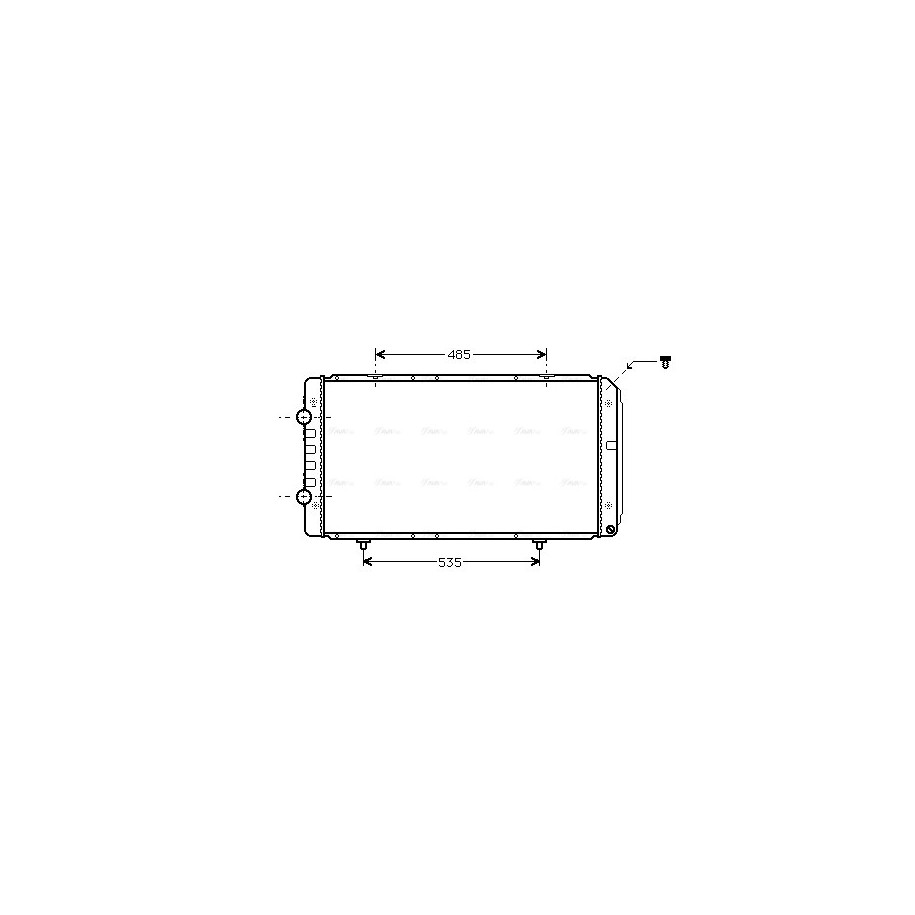 Radiator - Engine Cooling - AVA PEA2268