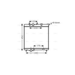 Radiator - Engine Cooling - AVA PEA2298