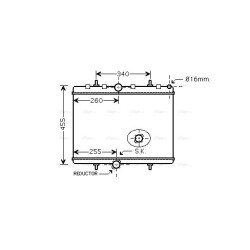 Radiator - Engine Cooling - AVA PEA2314