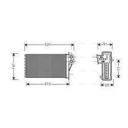 Heater Matrix - AVA PEA6356