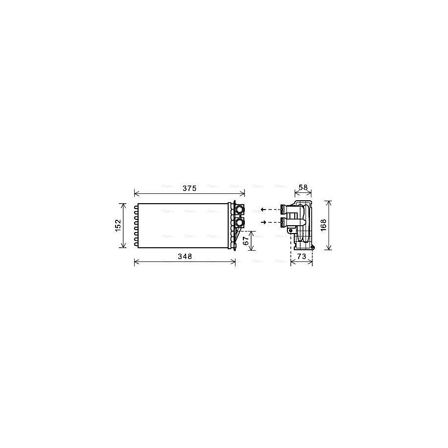 Heater Matrix - AVA PEA6359