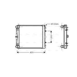 Radiator - Engine Cooling - AVA PR2023