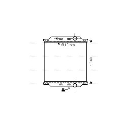 Radiator - Engine Cooling - AVA RE2073N