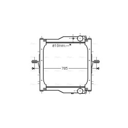 Radiator - Engine Cooling - AVA RE2094
