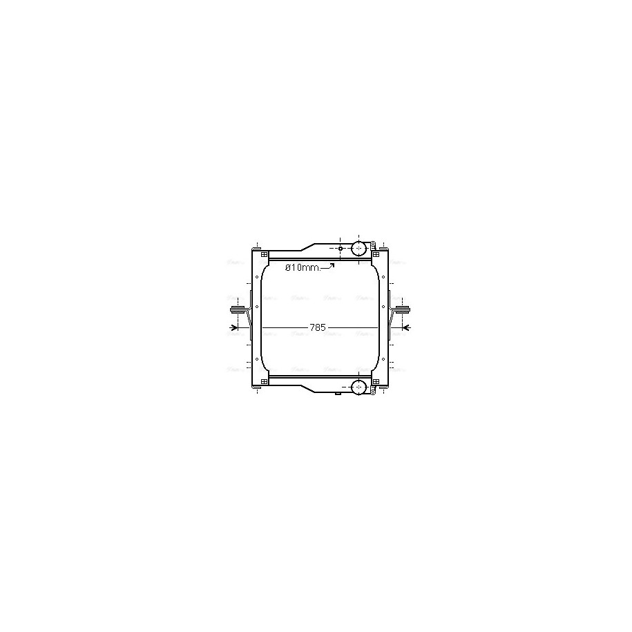 Radiator - Engine Cooling - AVA RE2094