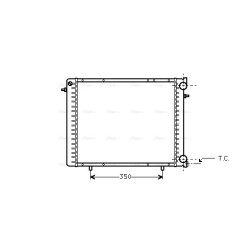 Radiator - Engine Cooling - AVA RT2045