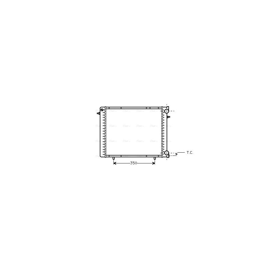 Radiator - Engine Cooling - AVA RT2045
