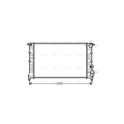 Radiator - Engine Cooling - AVA RT2115