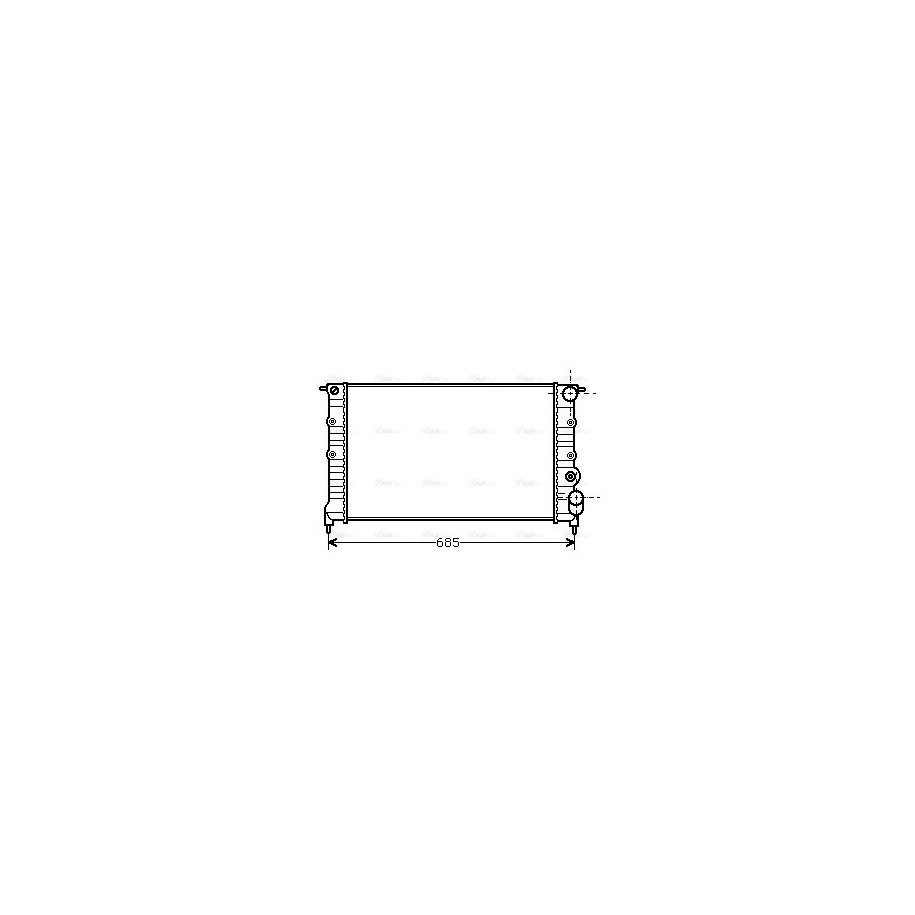 Radiator - Engine Cooling - AVA RT2115