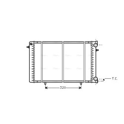 Radiator - Engine Cooling - AVA RT2239