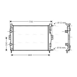 Radiator - Engine Cooling - AVA RT2306