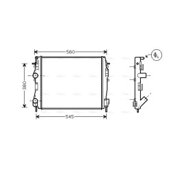 Radiator - Engine Cooling - AVA RT2309