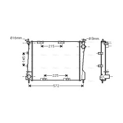 Radiator - Engine Cooling - AVA RT2371