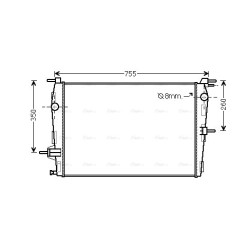 Radiator - Engine Cooling - AVA RT2458