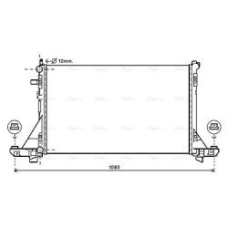 Radiator - Engine Cooling - AVA RT2561