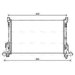 Radiator - Engine Cooling - AVA RT2623