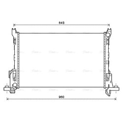Radiator - Engine Cooling - AVA RT2625