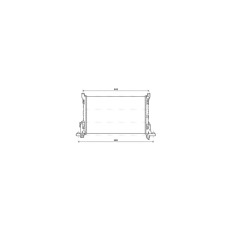 Radiator - Engine Cooling - AVA RT2625