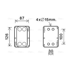 Engine Oil Cooler - AVA RT3631
