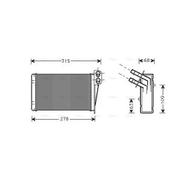 Heater Matrix - AVA RT6228