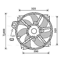 Radiator Fan - AVA RT7563