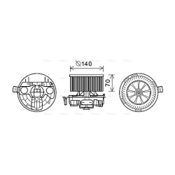 Heater Blower Motor - AVA RT8570