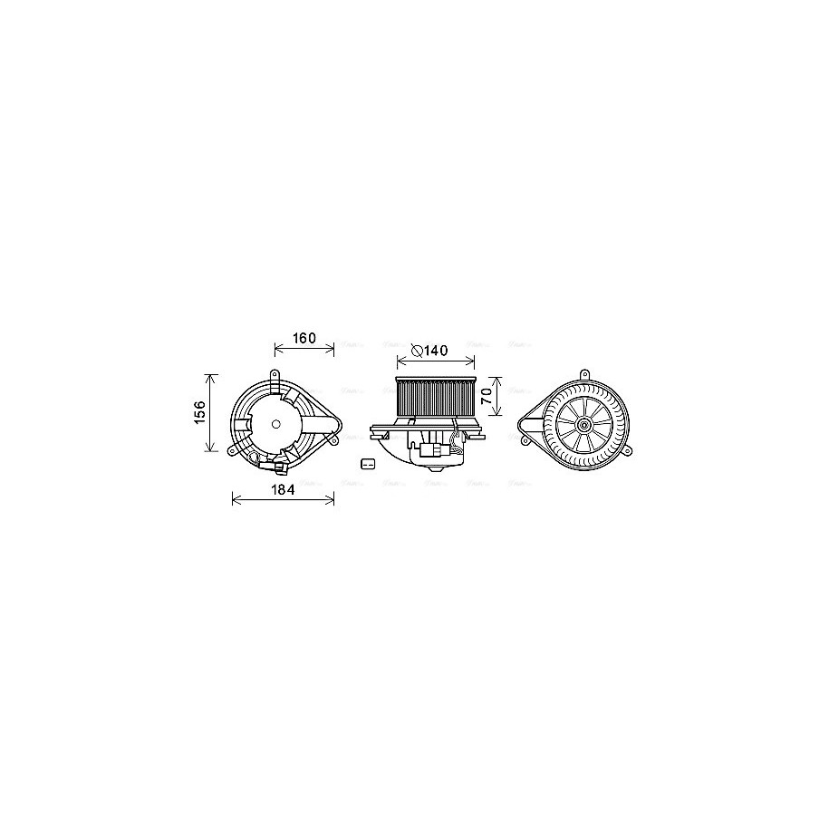 Heater Blower Motor - AVA RT8572