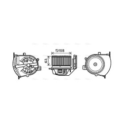Heater Blower Motor - AVA RT8585