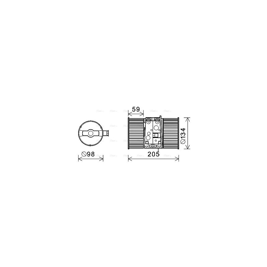 Heater Blower Motor - AVA RT8586