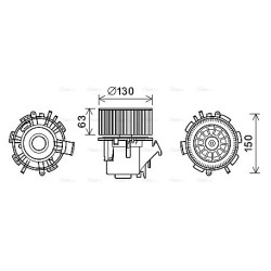 Heater Blower Motor - AVA RT8600