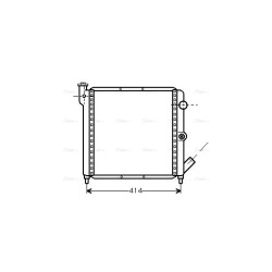 Radiator - Engine Cooling - AVA RTA2063