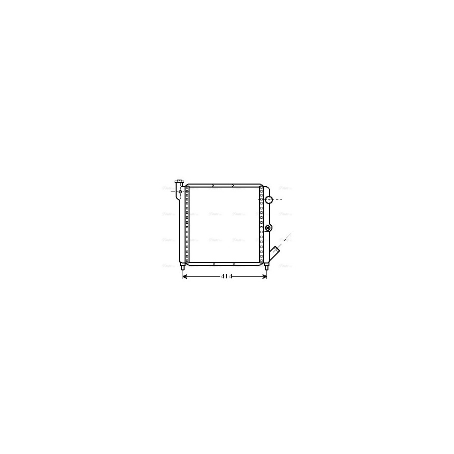 Radiator - Engine Cooling - AVA RTA2063