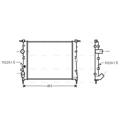 Radiator - Engine Cooling - AVA RTA2197