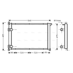 Radiator - Engine Cooling - AVA RTA2257