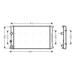 Radiator - Engine Cooling - AVA RTA2276