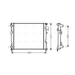 Radiator - Engine Cooling - AVA RTA2303