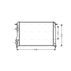 Radiator - Engine Cooling - AVA RTA2312
