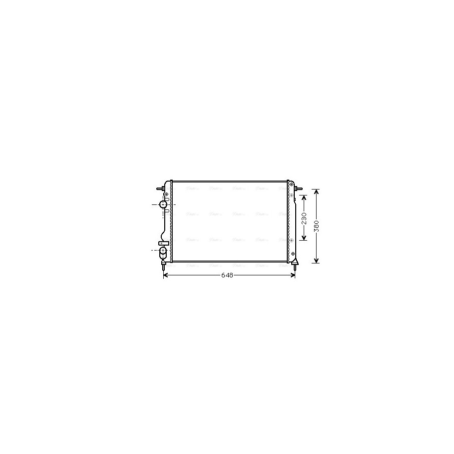 Radiator - Engine Cooling - AVA RTA2312