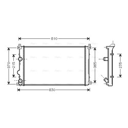 Radiator - Engine Cooling - AVA RTA2322