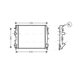 Radiator - Engine Cooling - AVA RTA2325