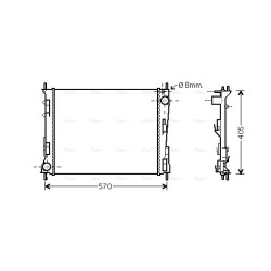 Radiator - Engine Cooling - AVA RTA2374