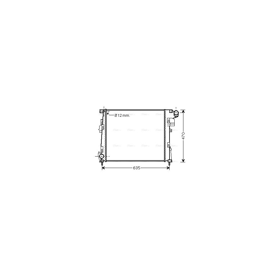Radiator - Engine Cooling - AVA RTA2427