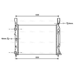 Radiator - Engine Cooling - AVA RTA2469