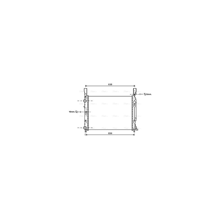 Radiator - Engine Cooling - AVA RTA2469