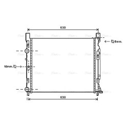 Radiator - Engine Cooling - AVA RTA2470