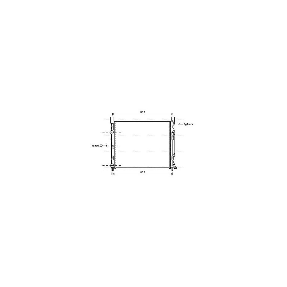 Radiator - Engine Cooling - AVA RTA2470