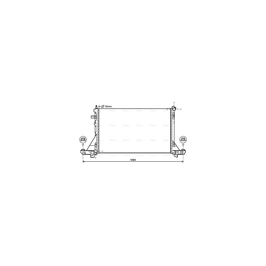 Radiator - Engine Cooling - AVA RTA2560