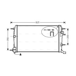 Radiator - Engine Cooling - AVA RTA2616